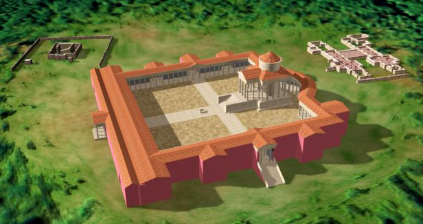 Reconstitution 3D du sanctuaire d'Allonnes