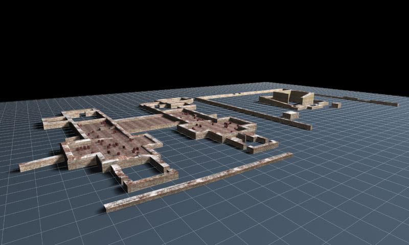 Restitution 3D des thermes Pasteur à Allonnes
