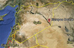 Localisation d'Europos Doura (Google Earth)