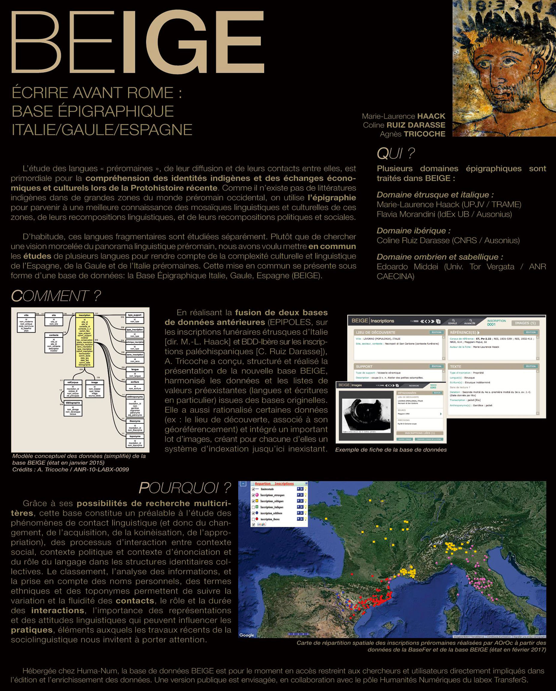 Poster Base BEIGE. Rencontre ANR CAECINA - octobre 2017