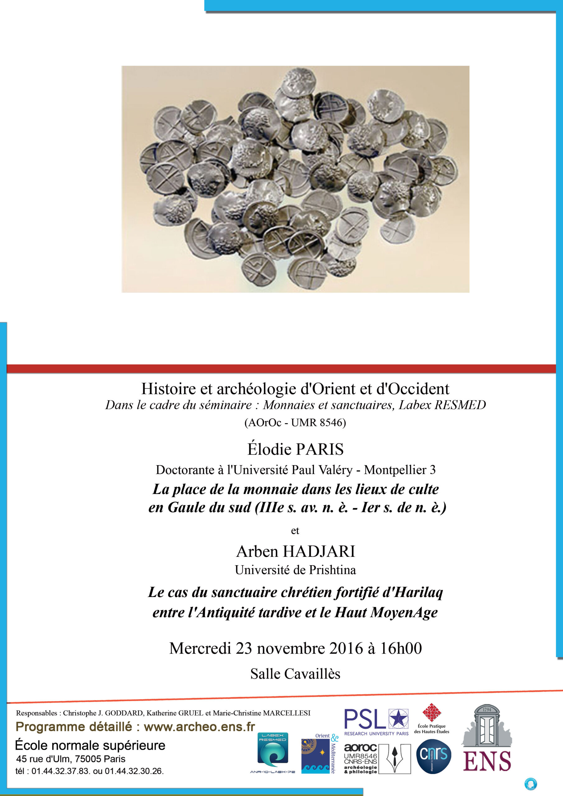 Séminaire Labex RESMED 23 novembre 2016