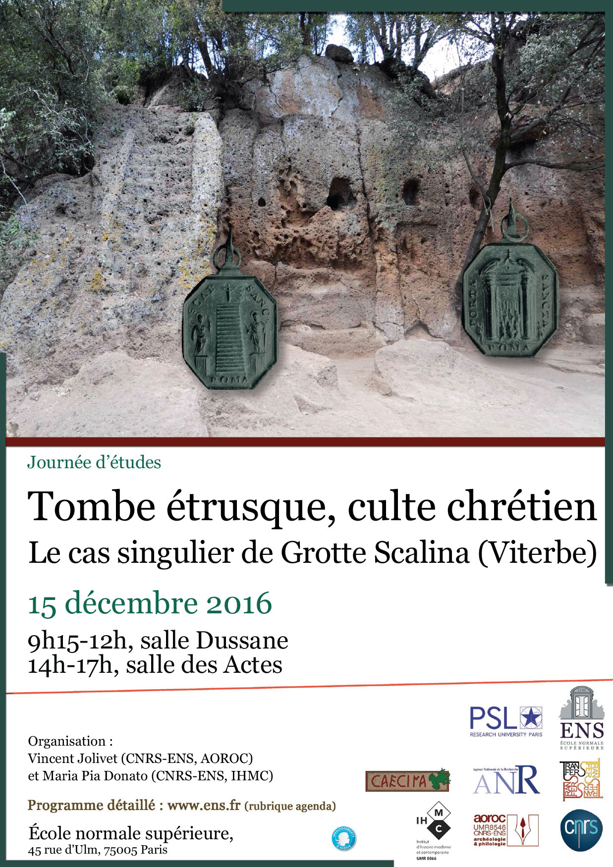 Journée d'études grotte Scalina 15 décembre 2016