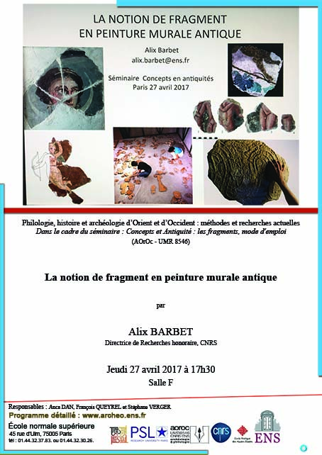 Conférence Alix Barbet 27 avril 2017