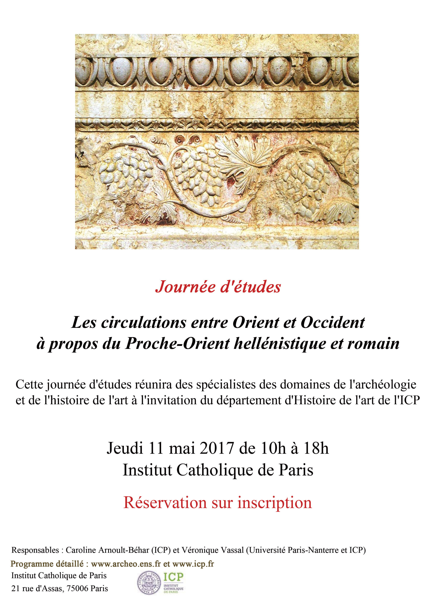 Journée d'études ICP 11 mai 2017