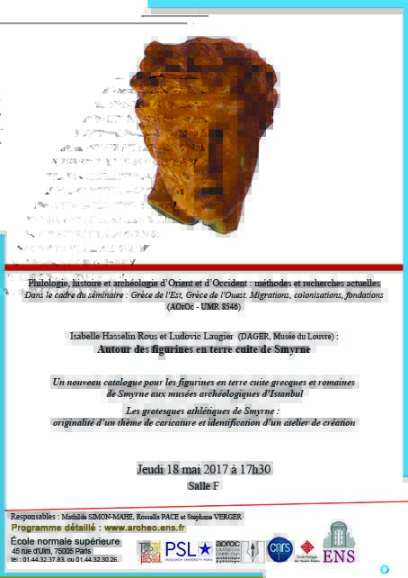Affiche du séminaire Grèce de l'Est / Grèce de l'Ouest jeudi 18 mai 2017