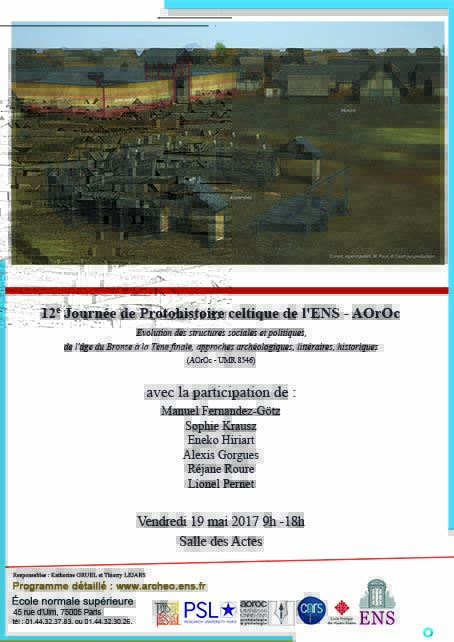 12e journée de Protohistoire celtique vendredi 19 mai 2017