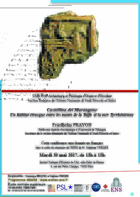 Conférence Friedhelm Prayon mardi 30 mai 2017