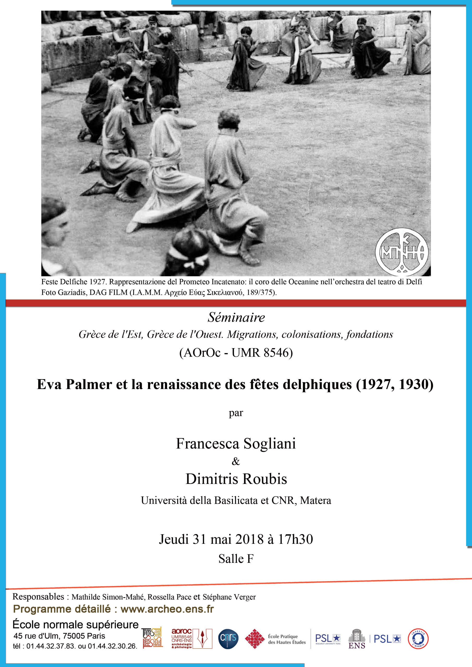 Séminaire Grèce de l'Est, Grèce de l'Ouest 31 mai 2018