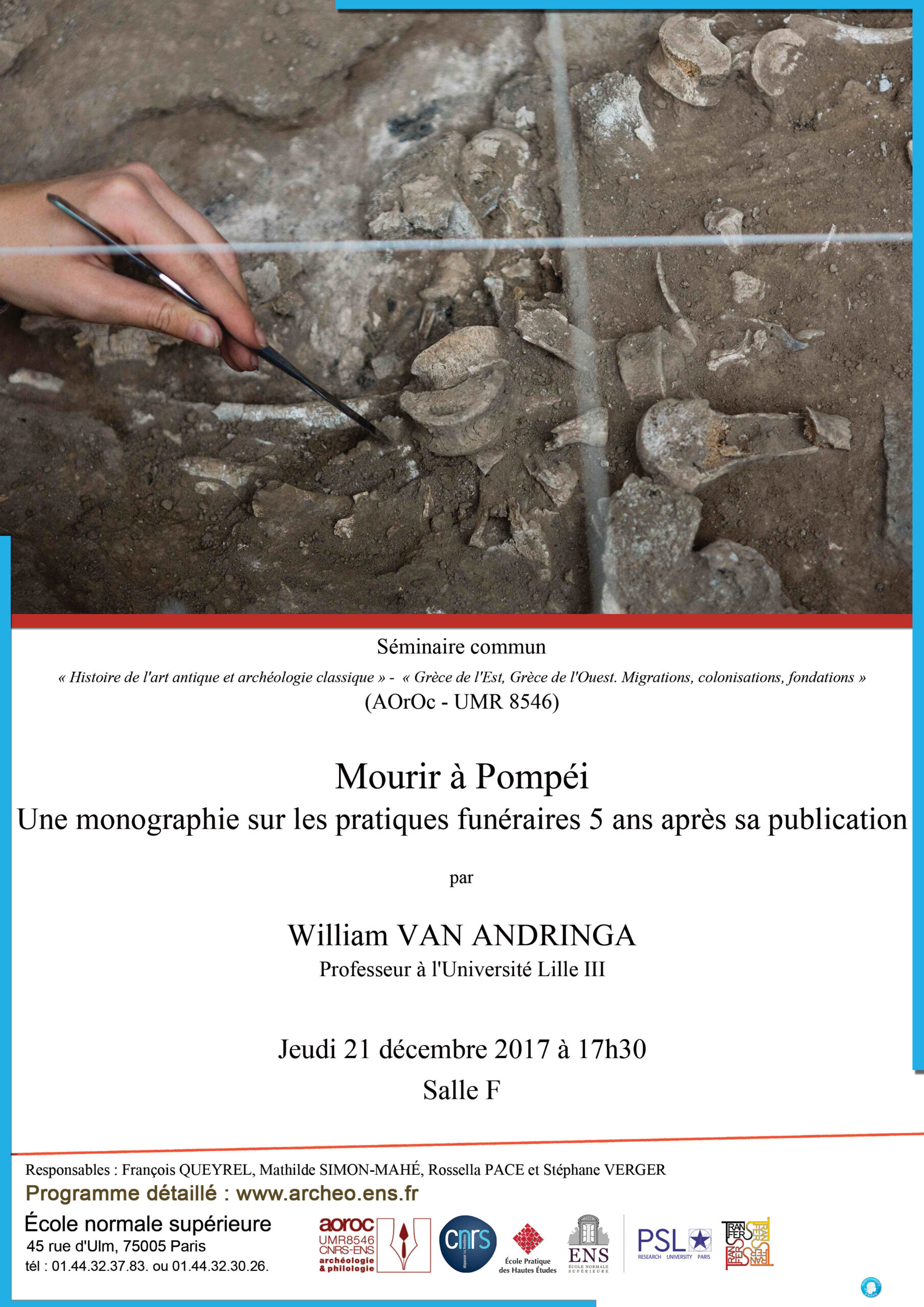 Conférence W. Van ANDRINGA 21-12-2017