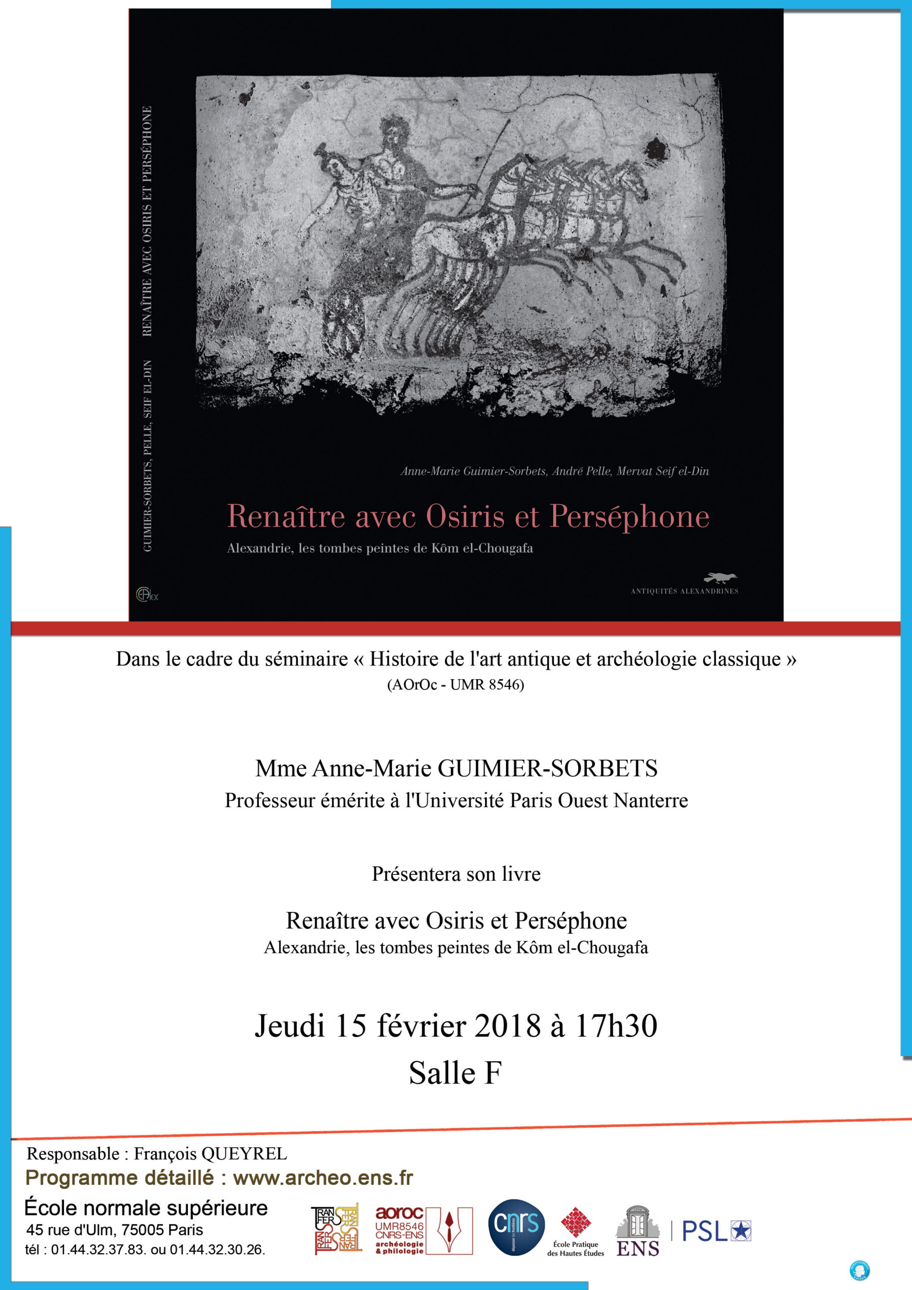 Séminaire Histoire de l'art antique jeudi 15 février 2018