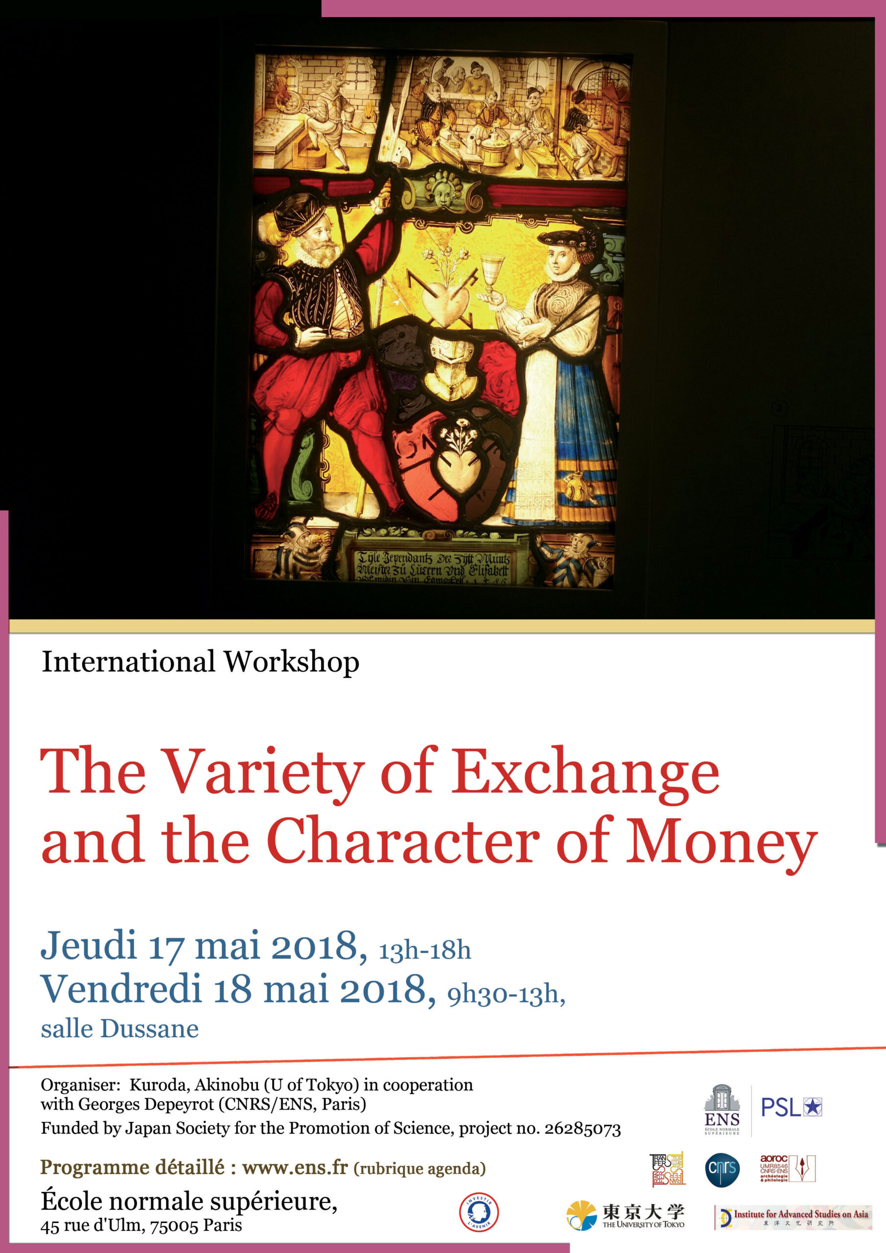Colloque Variety of Exchange 17 & 18 mai 2018