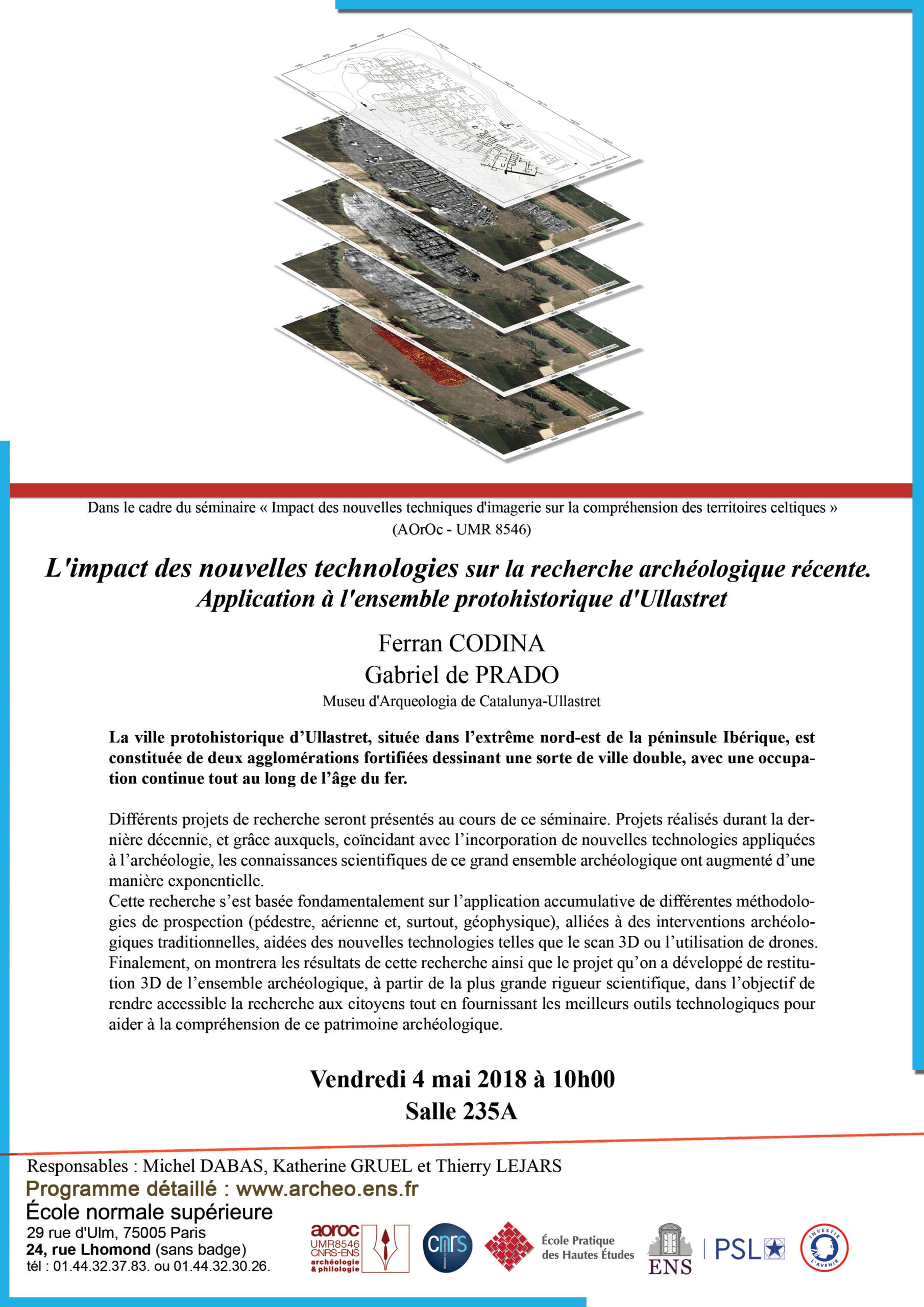 Séminaire de protohistoire celtique vendredi 4 mai 2018