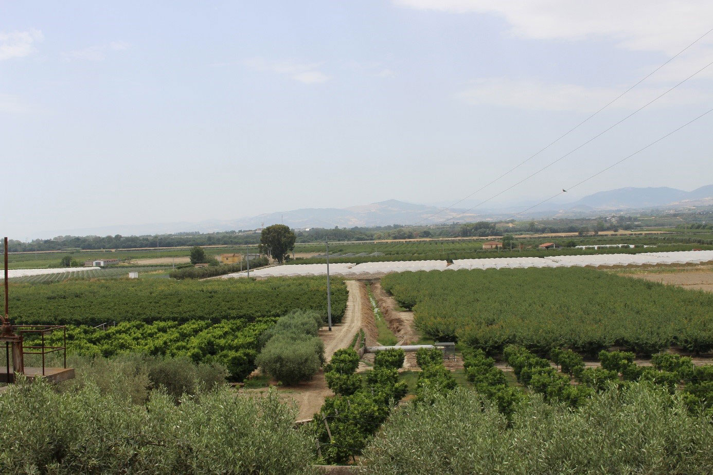 Vue de la basse vallée du Sinni (©Anca Dan 2017)