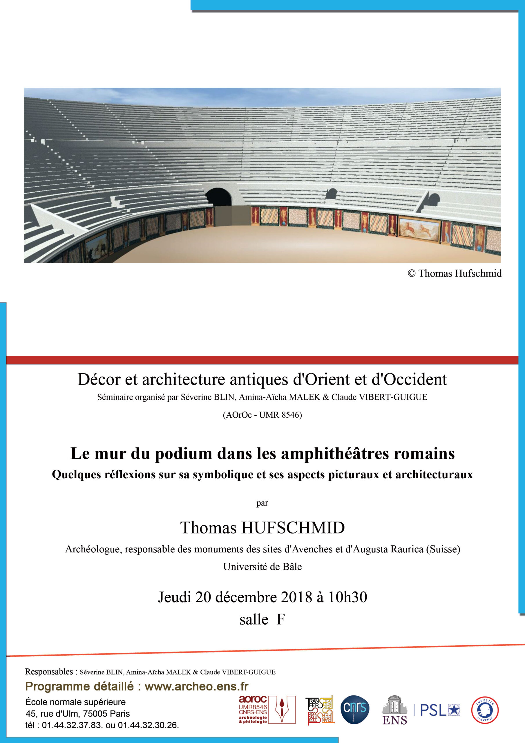 Séminaire Décor et architecture antiques 20 décembre 2018