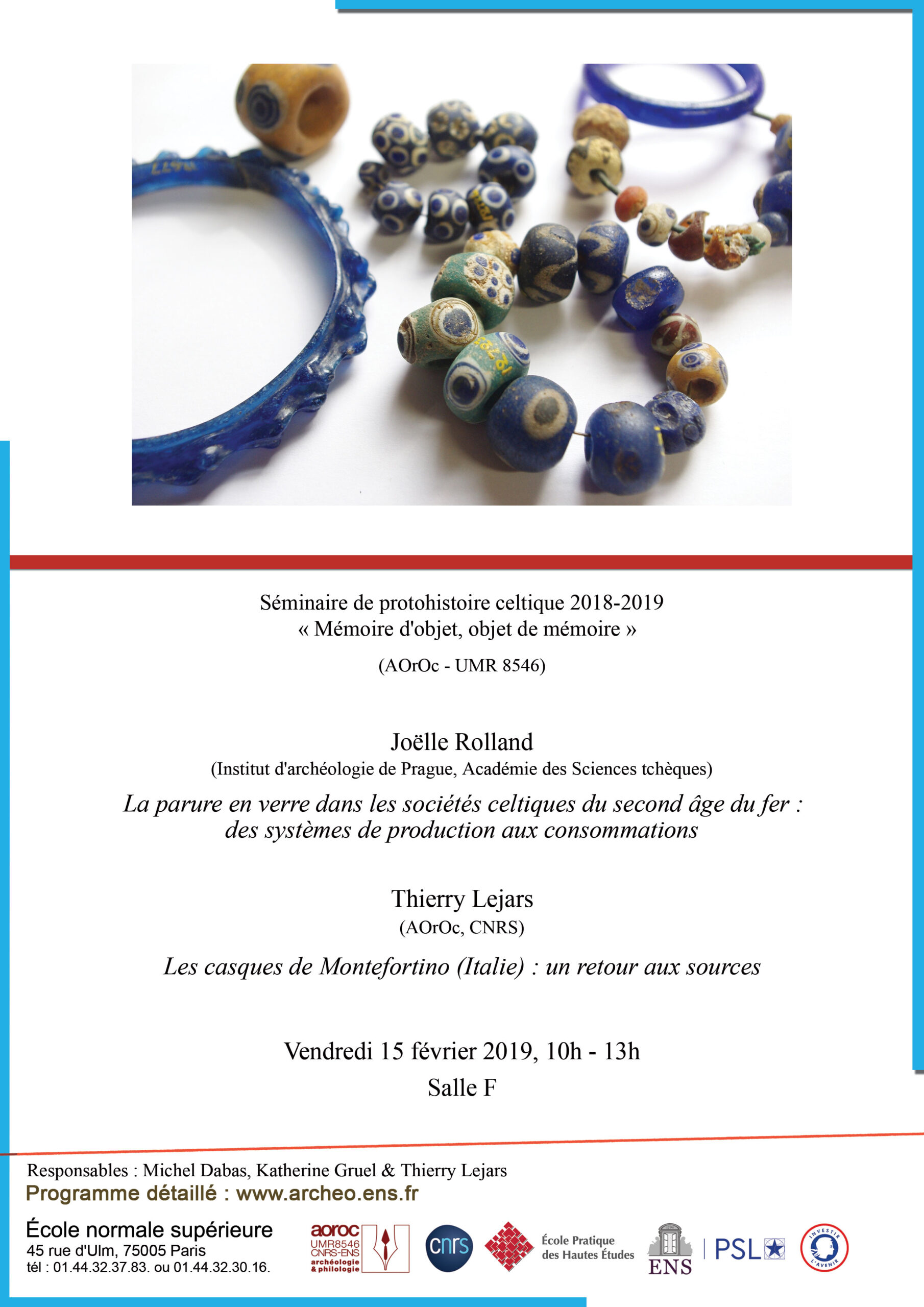 Séminaire de protohistoire 15 février 2019