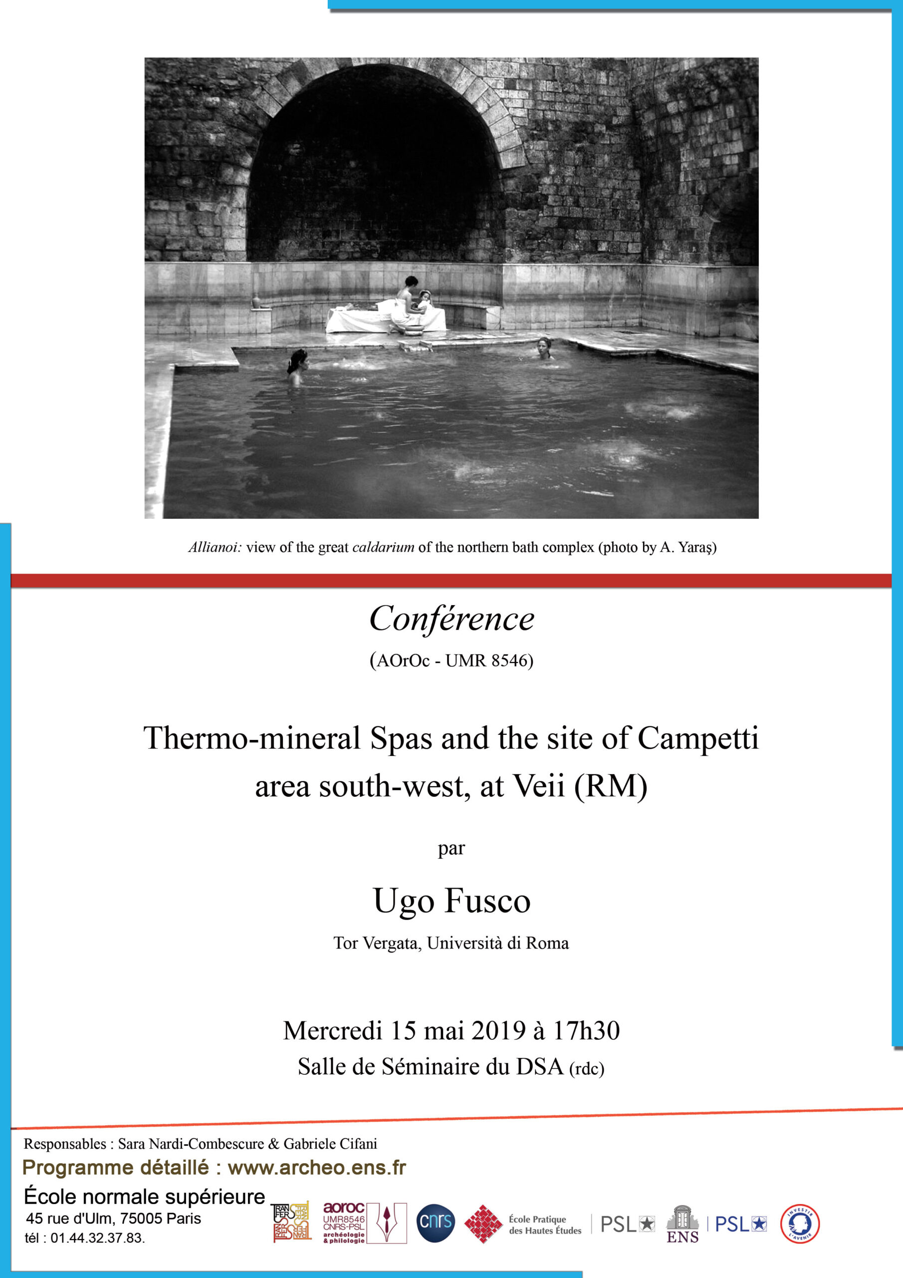 Conférence Ugo Fusco 15 mai 2019