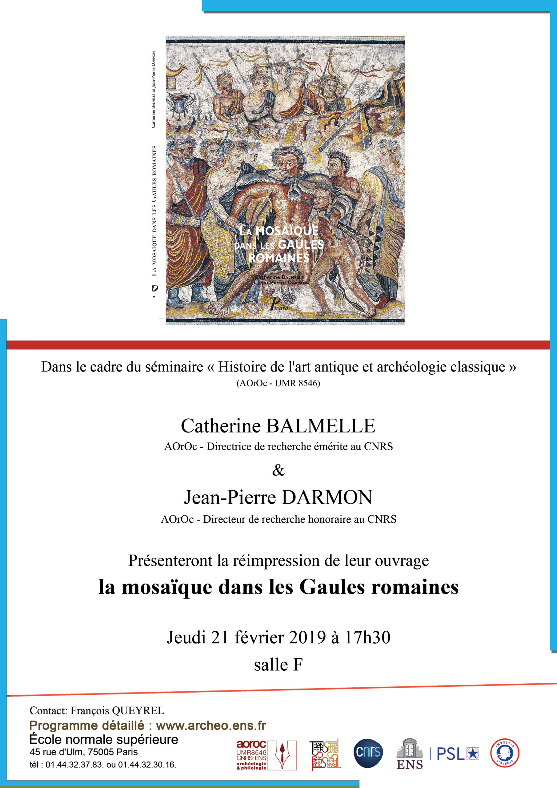 Séminaire Histoire de l'art antique 21 février 2019