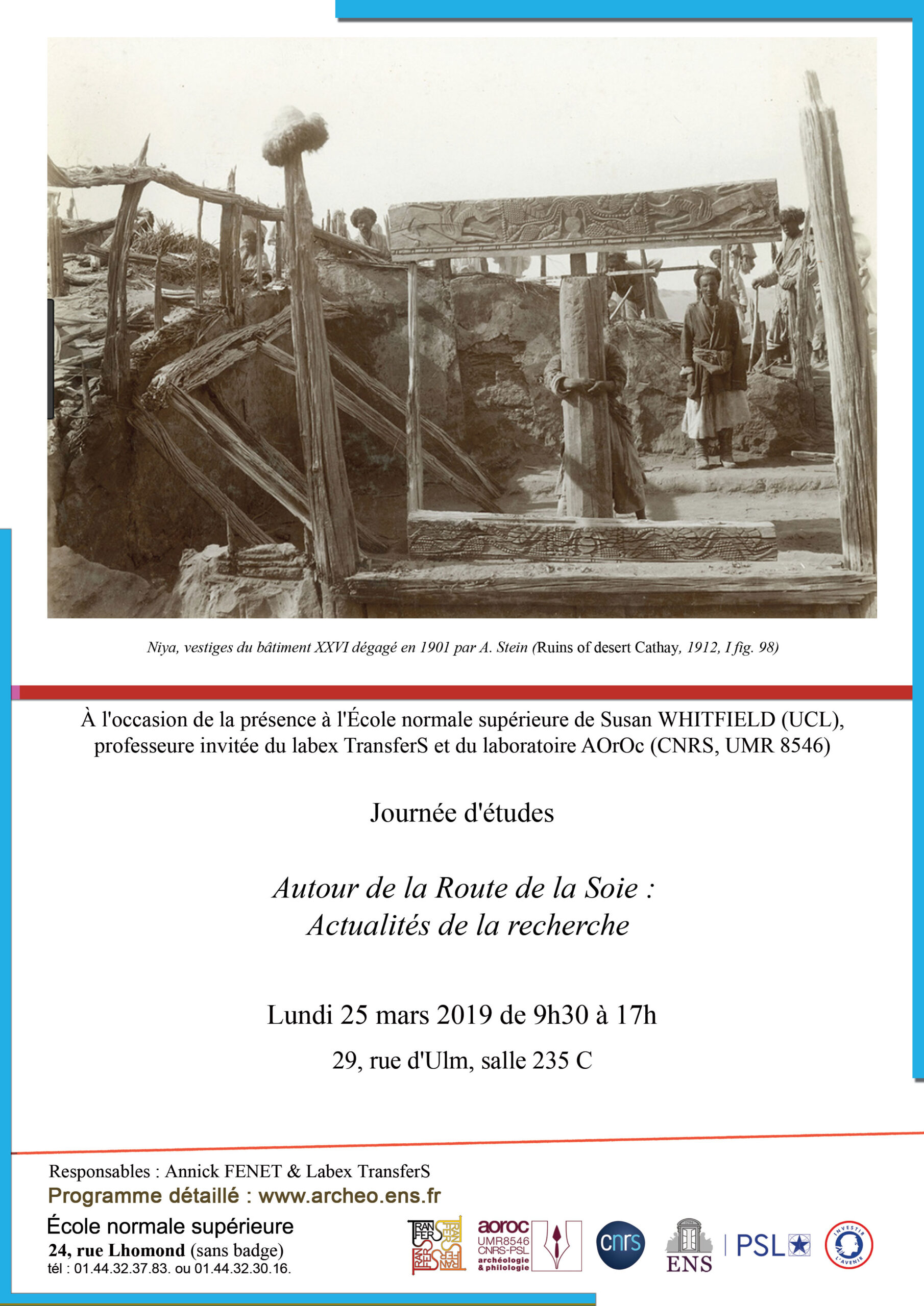 Journée d'études lundi 25 mars 2019
