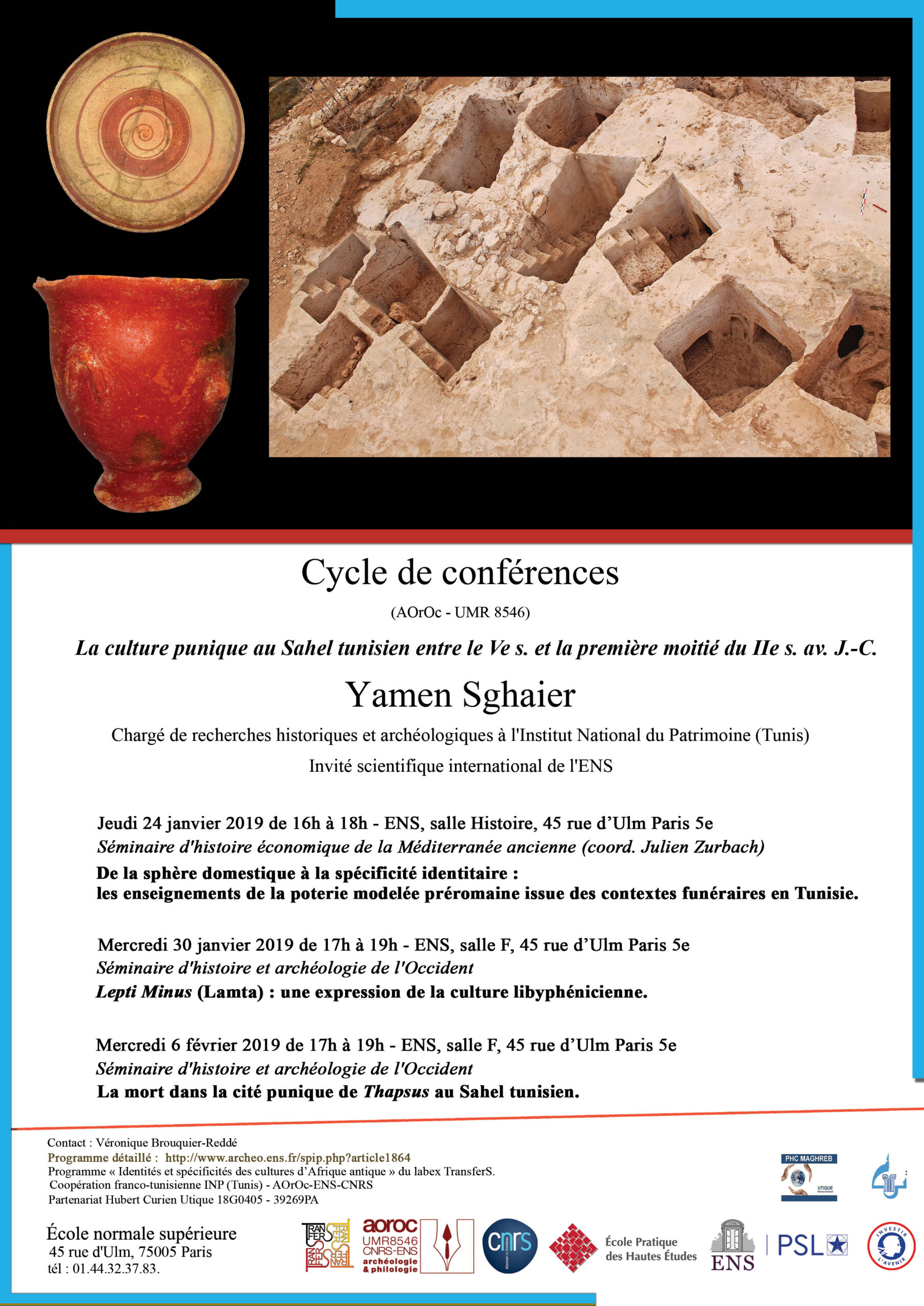Cycle de conférences Y. Sghaier janvier-février 2019