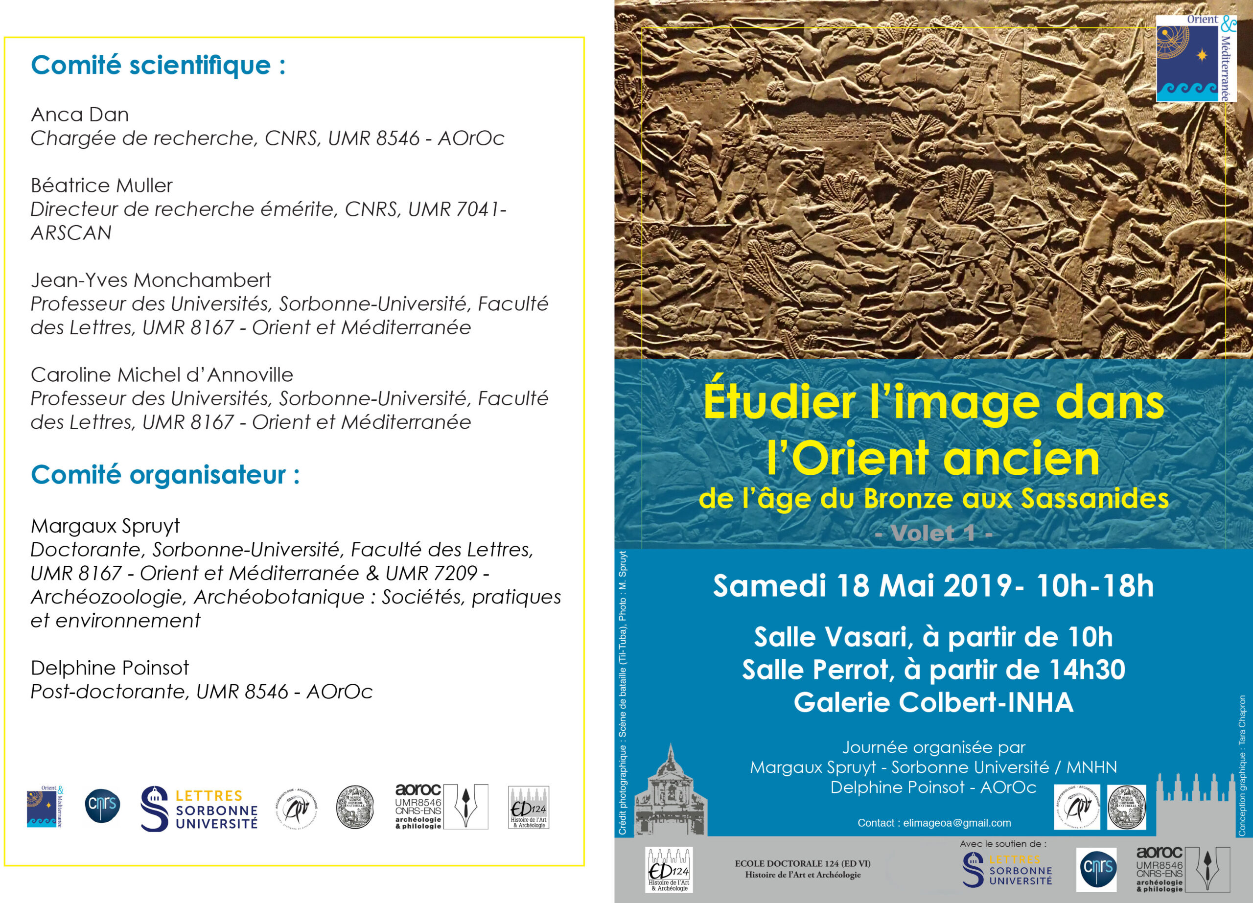 Journée d'étude samedi 18 mai 2019