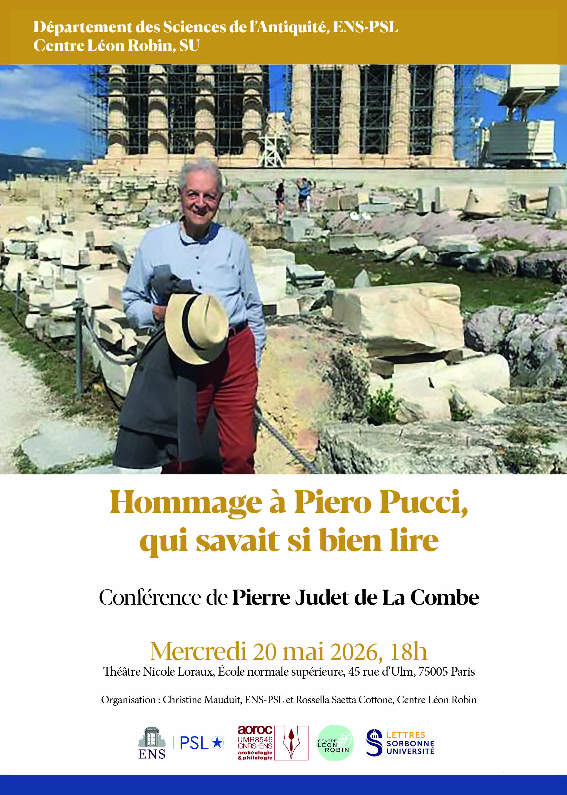 Conférence de Pierre Judet de La Combe
